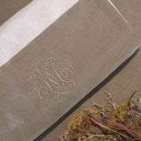 Premium embroidered monogram towels at Greenfield Lifestyle